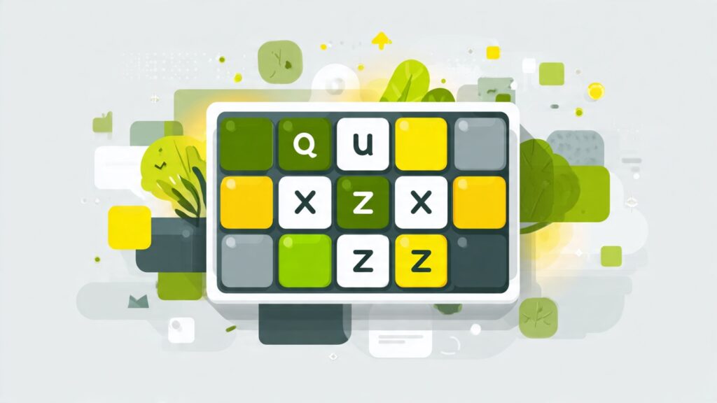 Photo : une image pour mon article intitulé "Wordle français : les mots avec Q, X, Z à connaître"